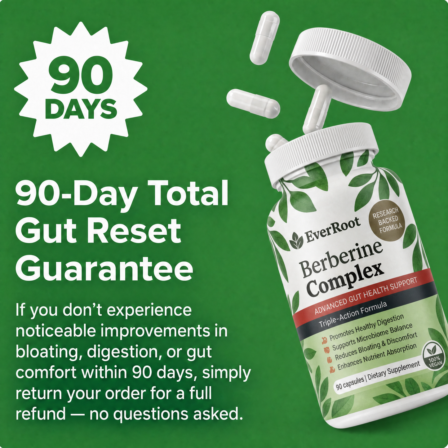 EverRoot™ Gut Reset Complex with Berberine, Ceylon Cinnamon, and Chromium